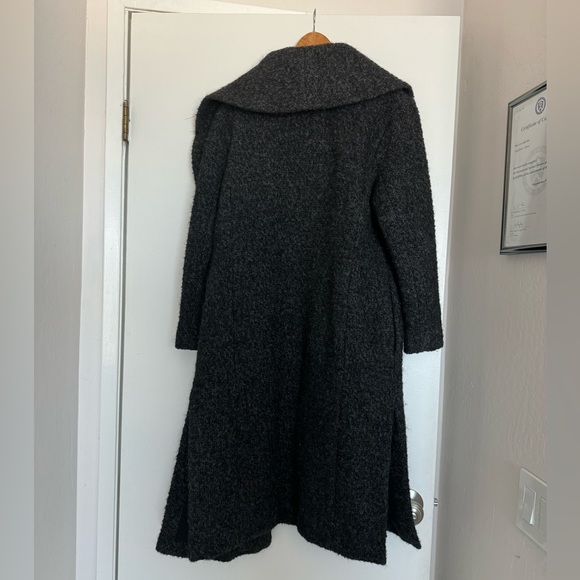 Club Monaco Italian wool dark grey coat XS - Picture 3 of 8